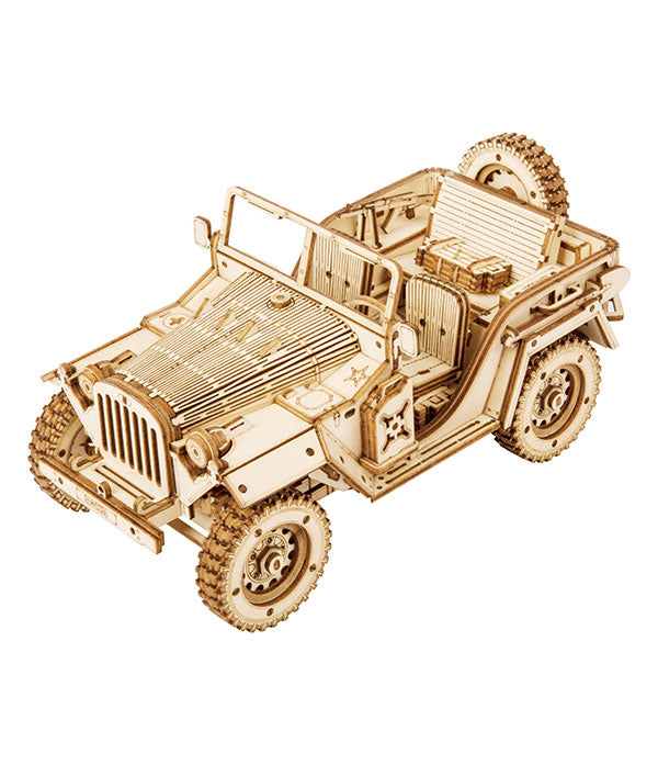 ROKR Army Jeep Modellbau 3D Holzpuzzle
