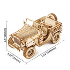 ROKR Army Jeep Modellbau 3D Holzpuzzle