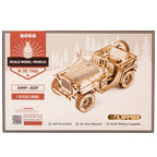 ROKR Army Jeep Modellbau 3D Holzpuzzle