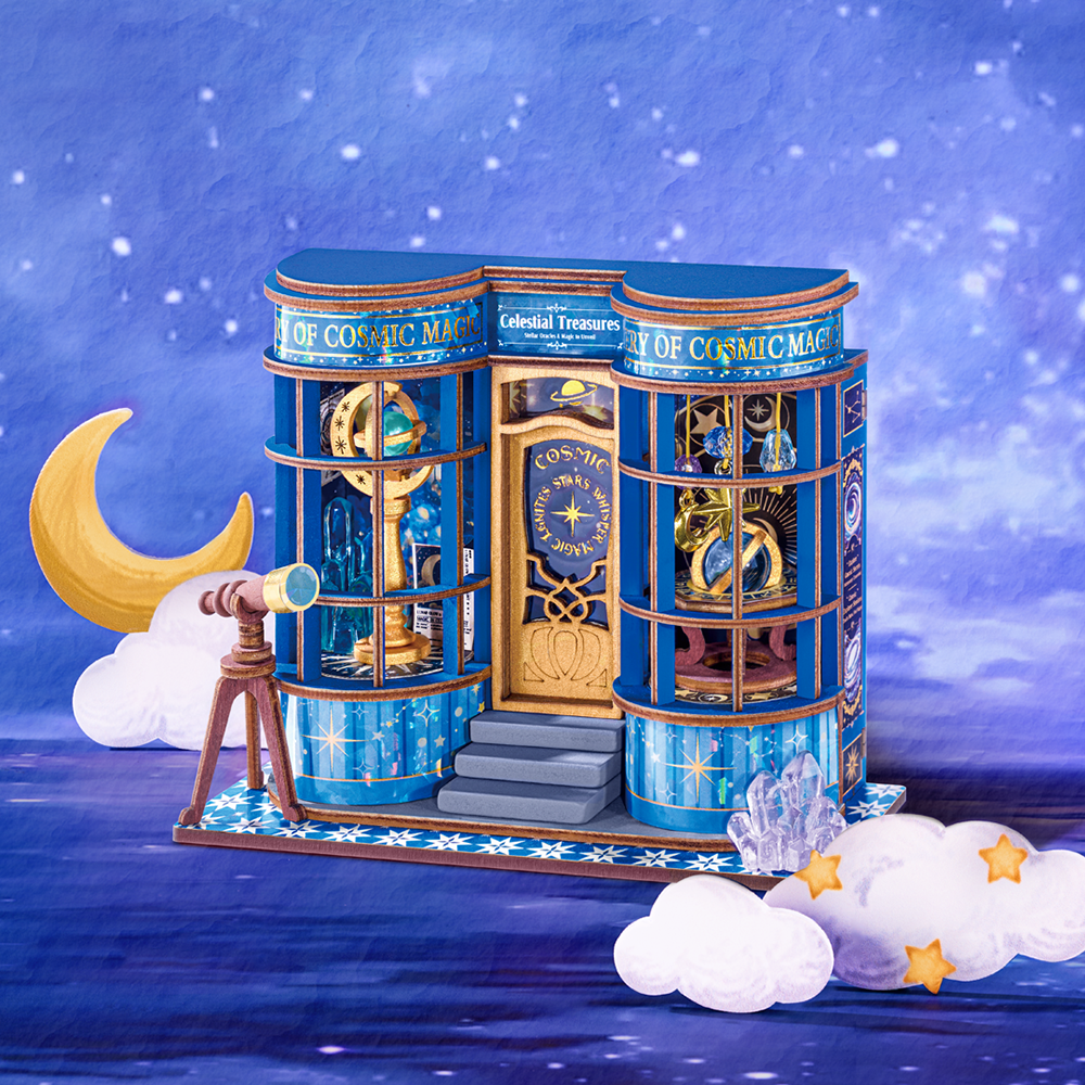 Rolife Magischer Astronomie-Laden DIY Miniaturhaus