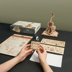 ROKR Magic Cello Mechanische Spieluhr 3D-Holzpuzzle