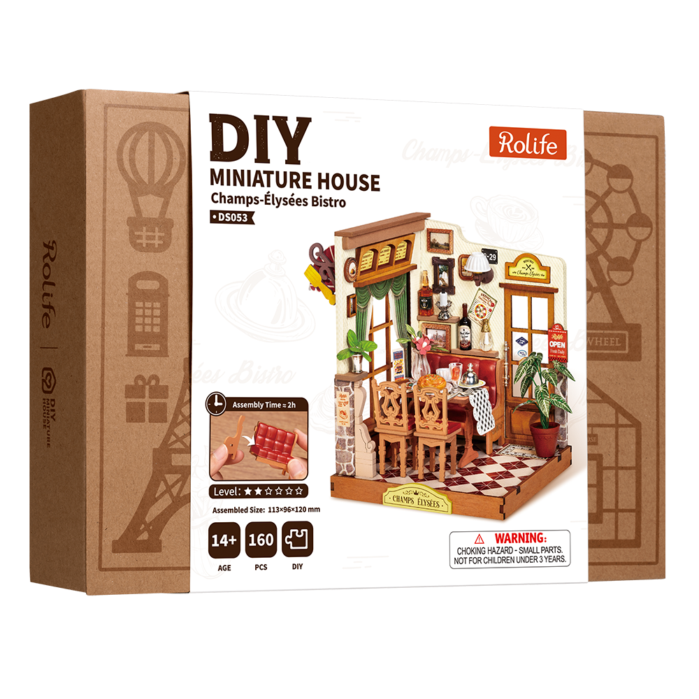 Rolife Champs-Élysées Bistro DIY Miniaturhaus
