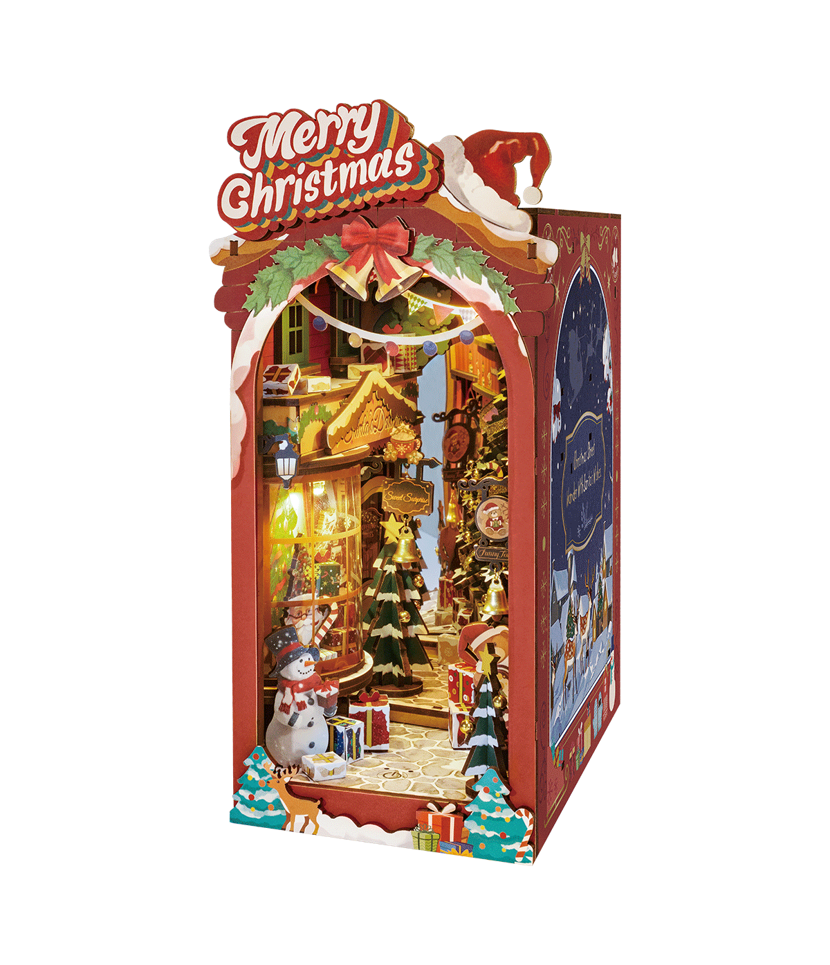 Rolife Weihnachts-Straße DIY Book Nook