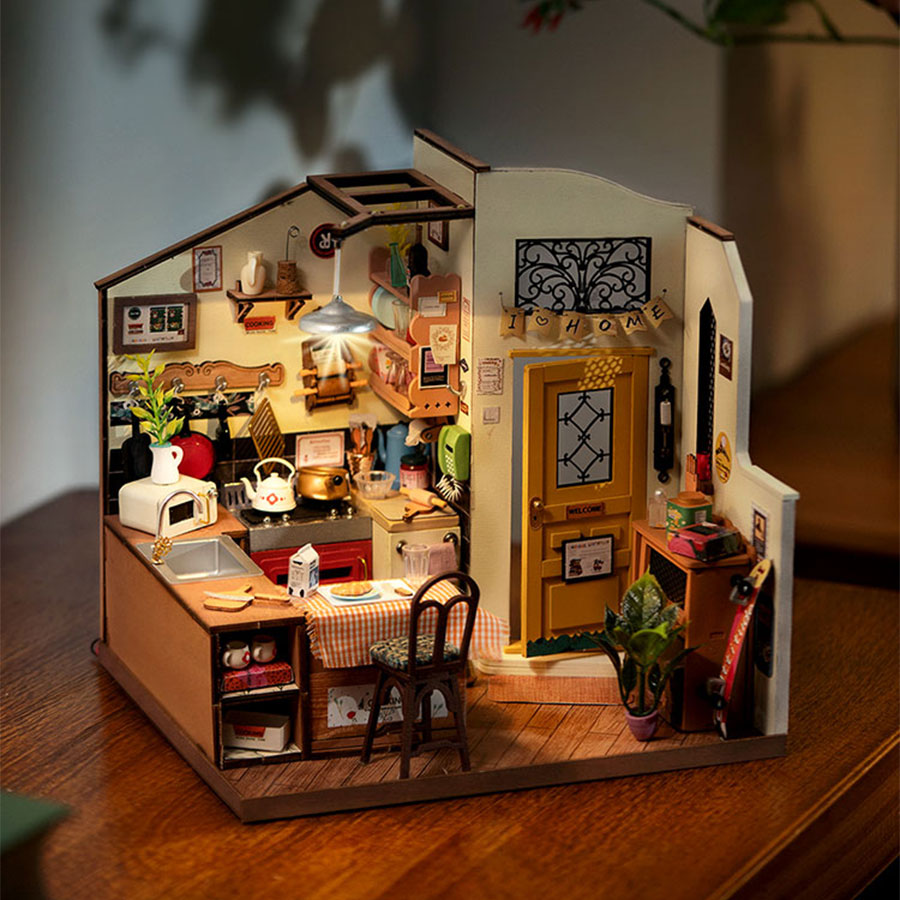 Rolife Gemütliche Küche DIY Miniaturhaus
