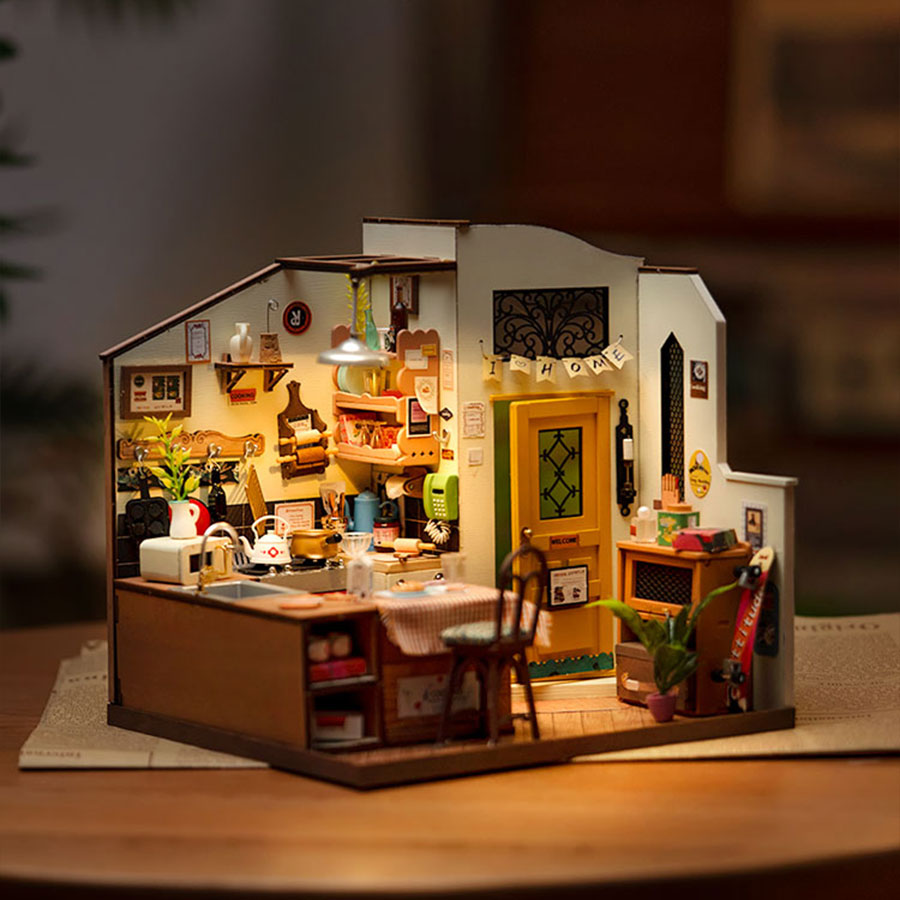 Rolife Gemütliche Küche DIY Miniaturhaus