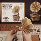 ROKR Diva Grammophon Spieluhr Holz 3D Puzzle