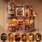 ROKR Traum Kaffeefabrik Spieluhr Holz 3D Puzzle