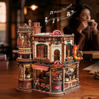 ROKR Traum Kaffeefabrik Spieluhr Holz 3D Puzzle
