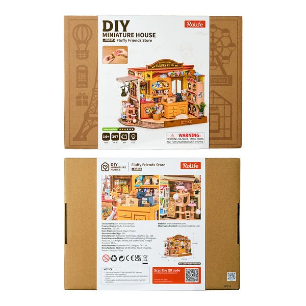 Rolife Flauschige Freunde Laden DIY Miniaturhaus