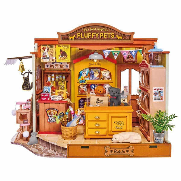 Rolife Flauschige Freunde Laden DIY Miniaturhaus