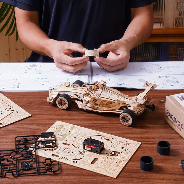 ROKR Rennwagen 3D Holzpuzzle