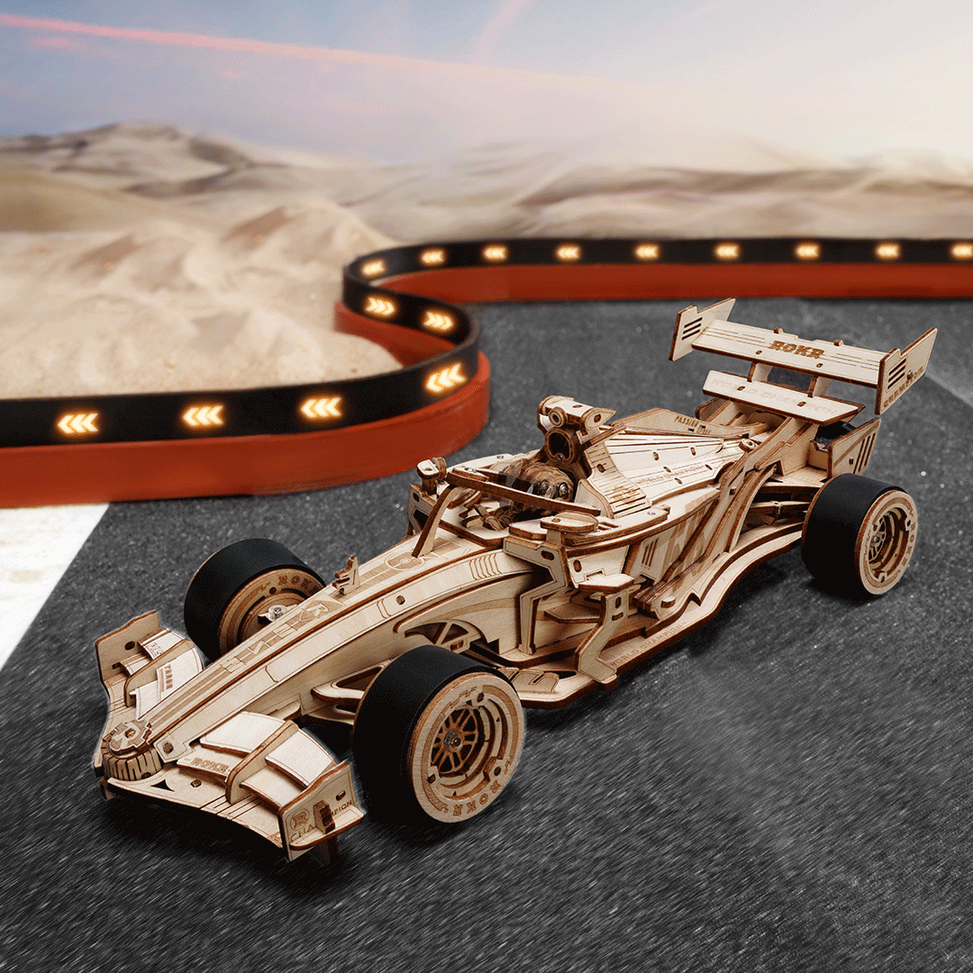 ROKR Rennwagen 3D Holzpuzzle