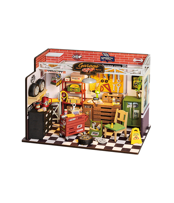 Rolife Garage Werkstatt DIY Miniaturhaus