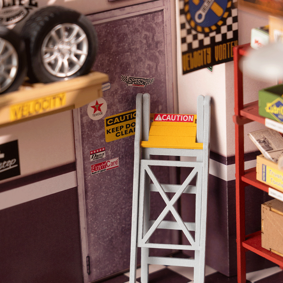 Rolife Garage Werkstatt DIY Miniaturhaus