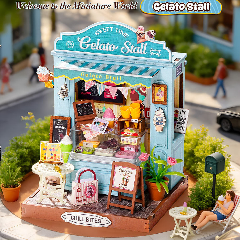 Rolife Gelato-Stand Miniatur-DIY-Haus
