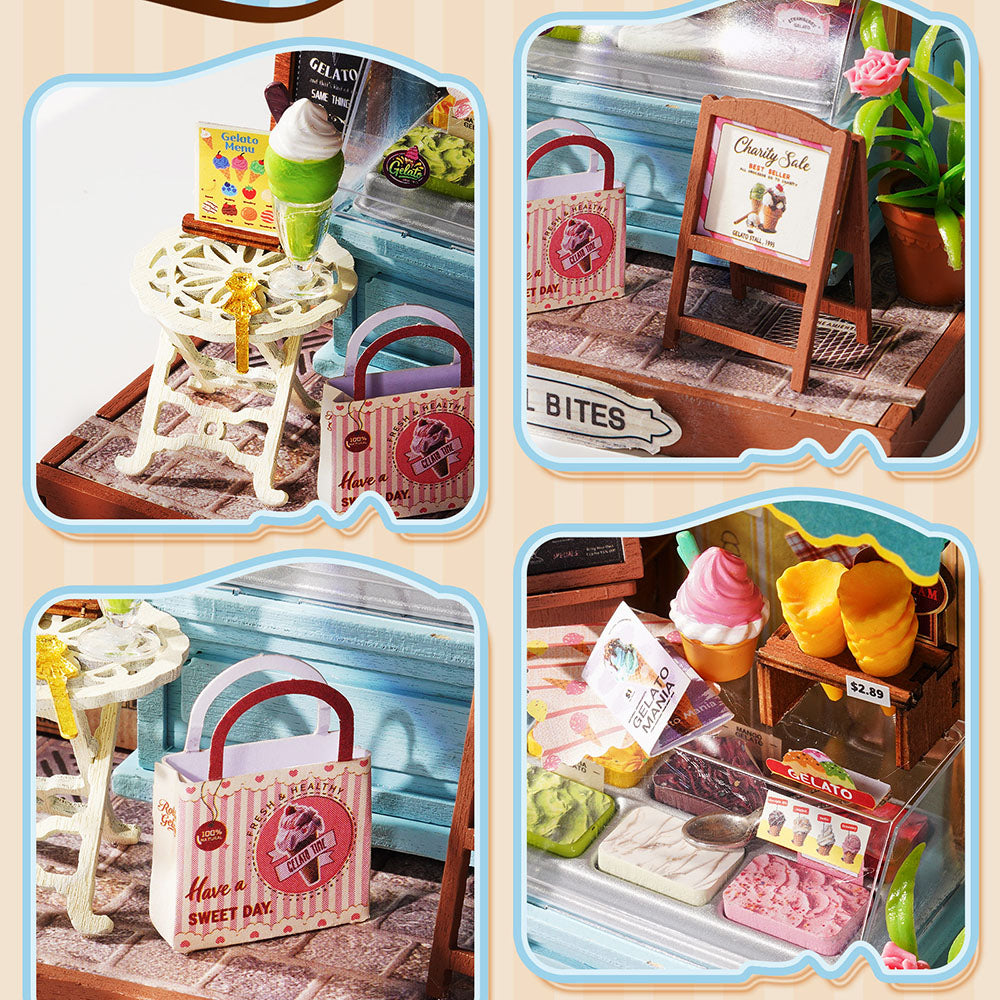 Rolife Gelato-Stand Miniatur-DIY-Haus