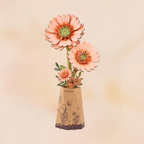 Rowood Holzblume 3D-Holzpuzzle Orange Gerbera