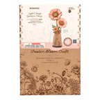 Rowood Holzblume 3D-Holzpuzzle Orange Gerbera