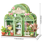 Rolife Grüner Springbrunnen Garten DIY Miniaturhaus