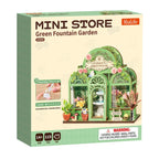 Rolife Grüner Springbrunnen Garten DIY Miniaturhaus