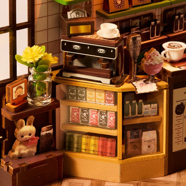 Rolife Holiday Cafe DIY Bücherregal-Einsatz