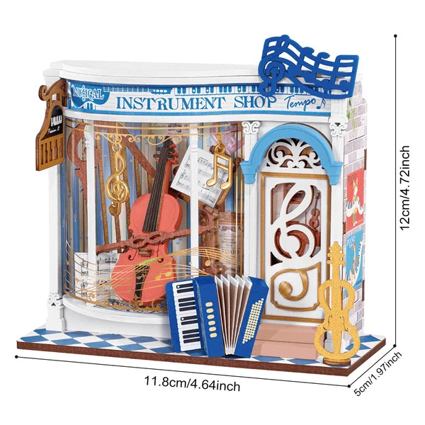 Rolife Melody Instrumentenladen DIY Miniatur