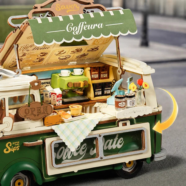 Rolife Leo's Coffee Truck 3D Holzpuzzle