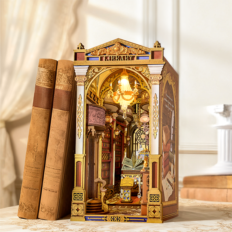 Rolife Bibliothek der Wunder DIY-Bücherregal-Ecke