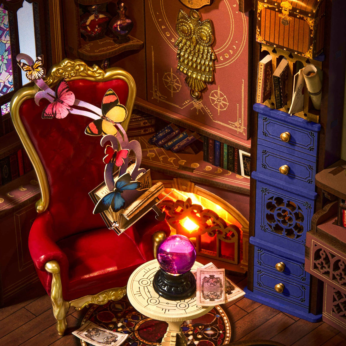 Rolife Magic Fantasy Corner DIY-Bücherregaleinsatz