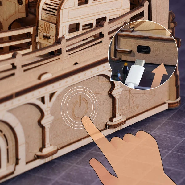ROKR London Marmor Murmelbahn Holz 3D Puzzle
