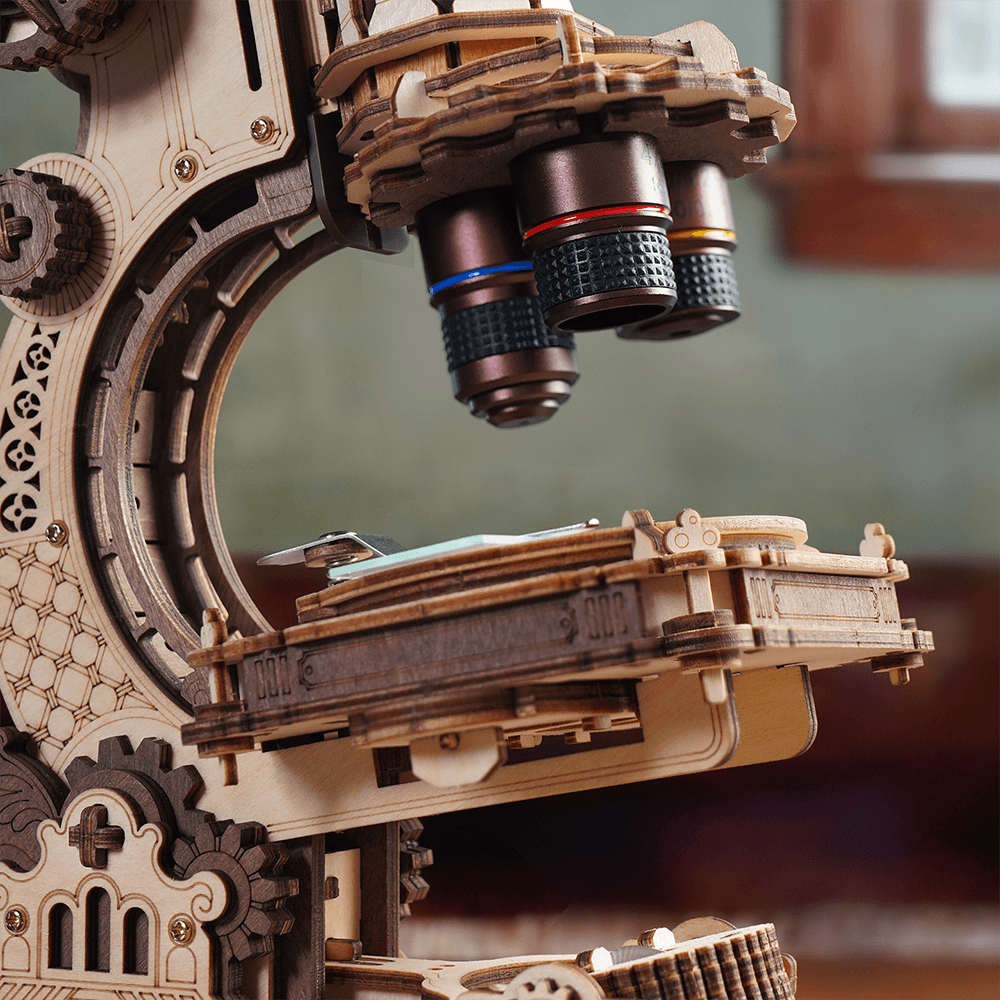 ROKR Mikroskop Mechanisches 3D-Holzpuzzle