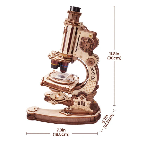 ROKR Mikroskop Mechanisches 3D-Holzpuzzle