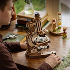 ROKR Mikroskop Mechanisches 3D-Holzpuzzle