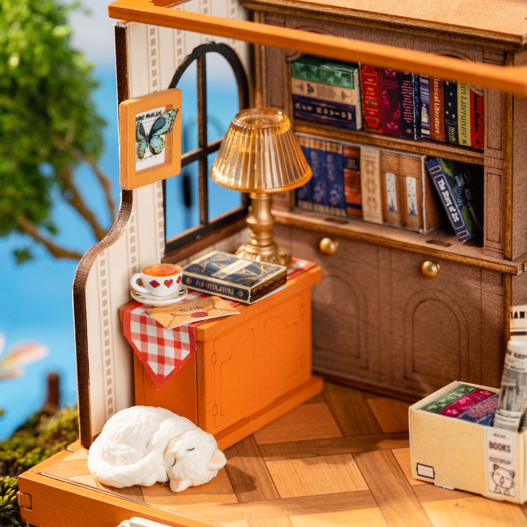 Rolife The Muse Buchhandlung DIY Miniaturhaus