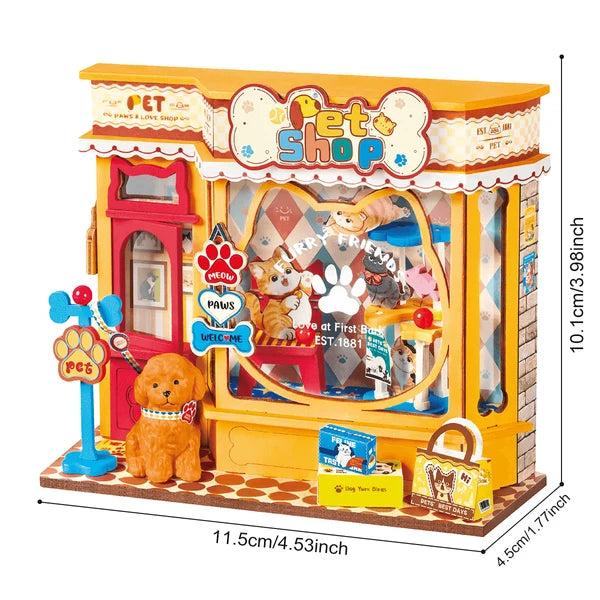 Rolife Pawfect Pet Shop DIY Miniaturhaus