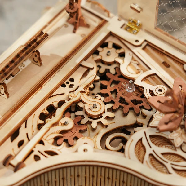 ROKR Magisches Klavier Mechanische Spieluhr 3D-Holzpuzzle