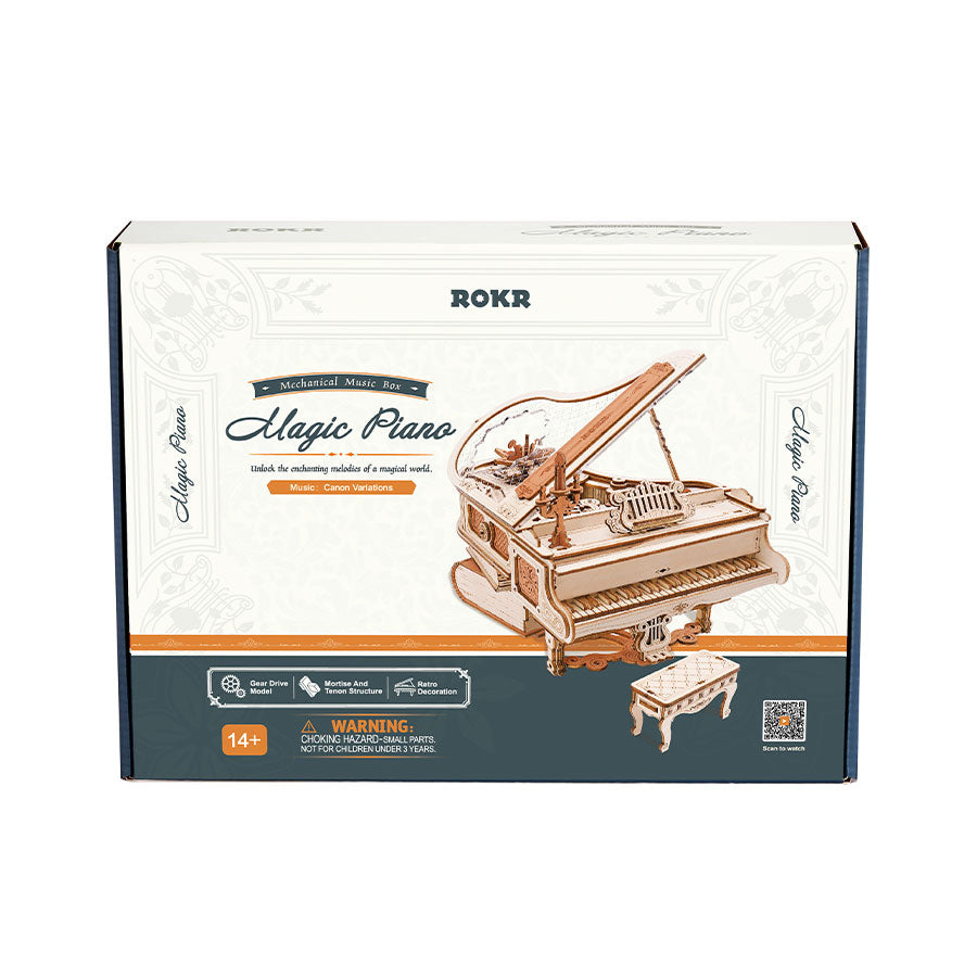 ROKR Magisches Klavier Mechanische Spieluhr 3D-Holzpuzzle