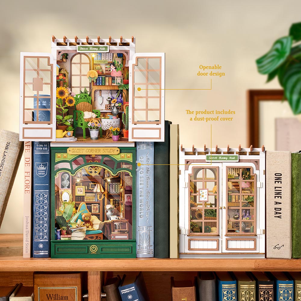 Rolife Ruhige Ecke Arbeitszimmer DIY Bücherregaleinsatz