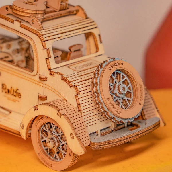 Rolife Vintage Auto 3D Holzpuzzle