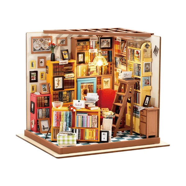 Rolife Sam's Studierzimmer-Bibliothek DIY Miniaturhaus