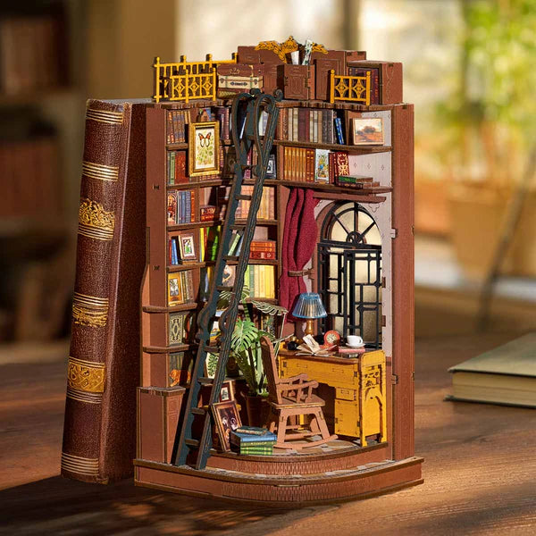 Rolife Silent Corner Study DIY-Bücherregal-Einsatz