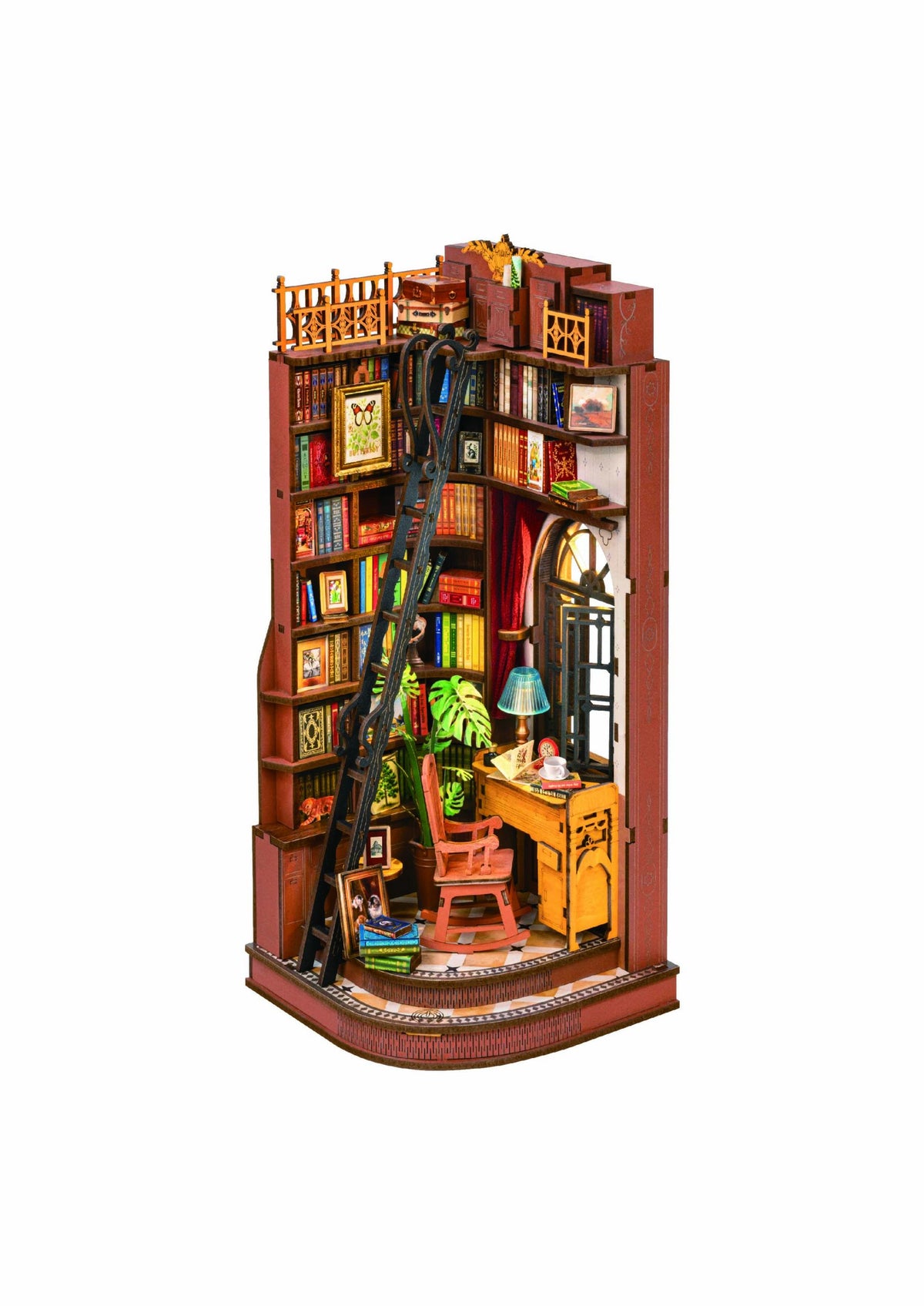 Rolife Silent Corner Study DIY-Bücherregal-Einsatz