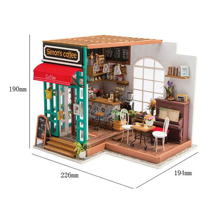 Rolife Simons Kaffee DIY Miniaturhaus