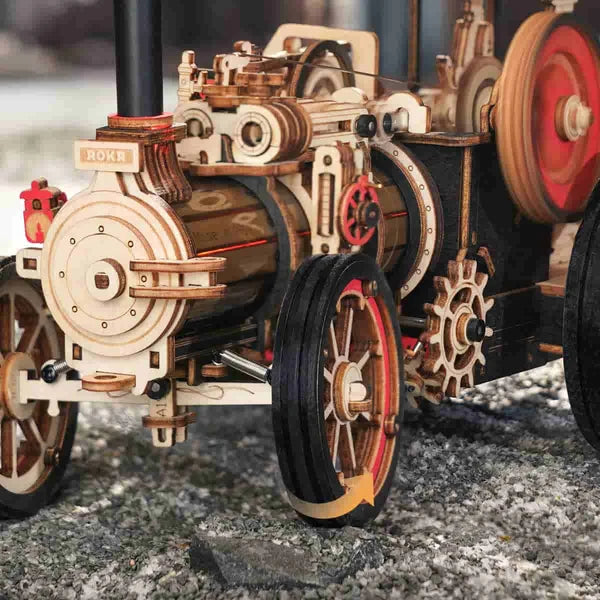 ROKR Dampfmaschine Mechanisches 3D-Holzpuzzle