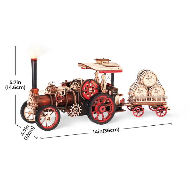 ROKR Dampfmaschine Mechanisches 3D-Holzpuzzle