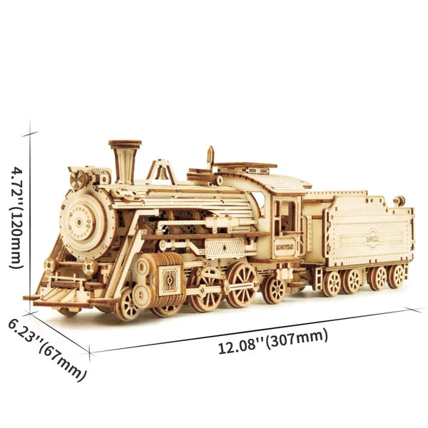 ROKR Prime Dampf-Expresszug 3D Holzpuzzle