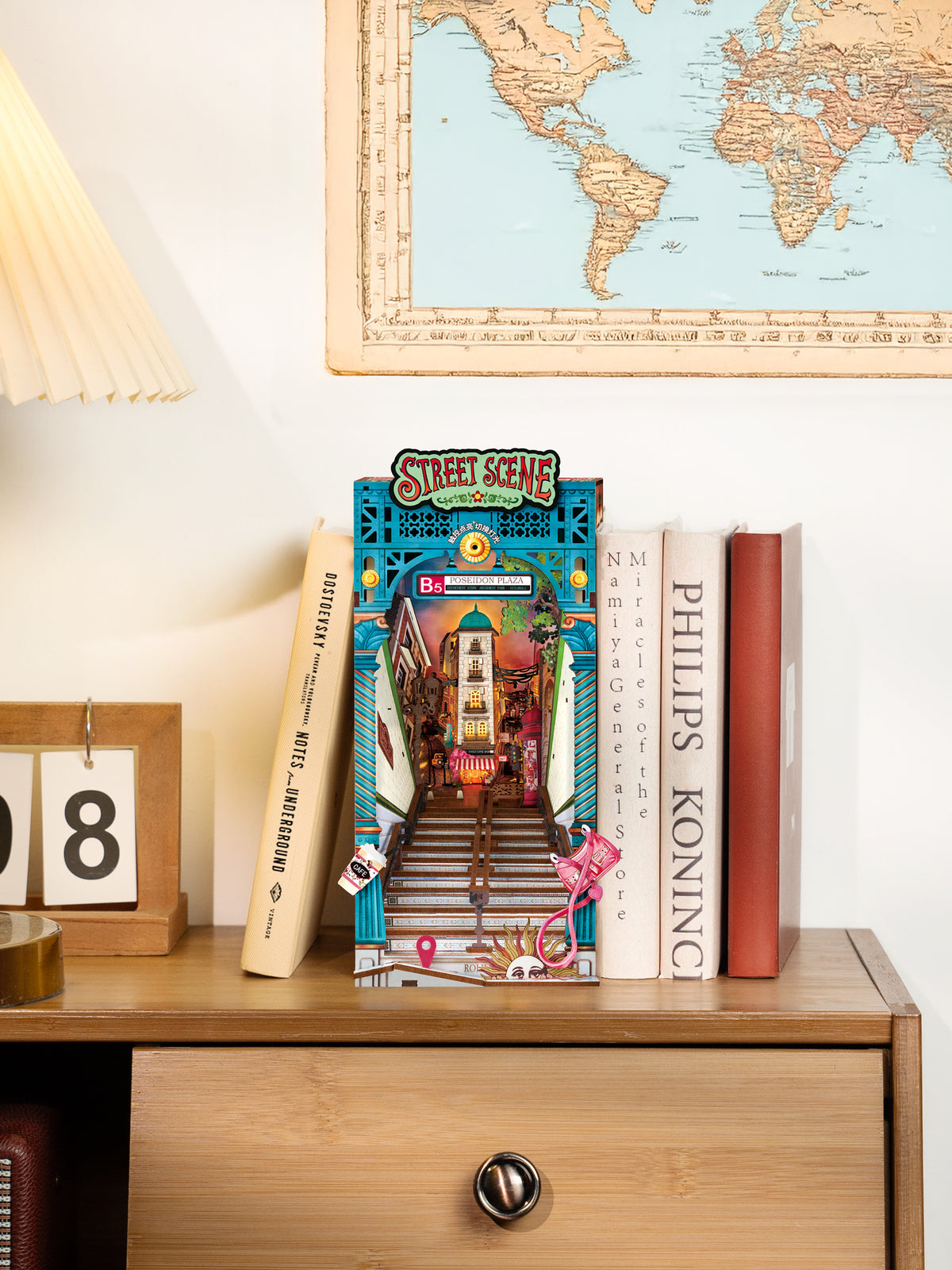 Rolife Straßenansicht DIY Bücherregaleinsatz