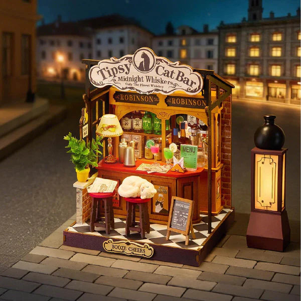 Rolife Tipsy Cat Bar DIY Miniaturhaus