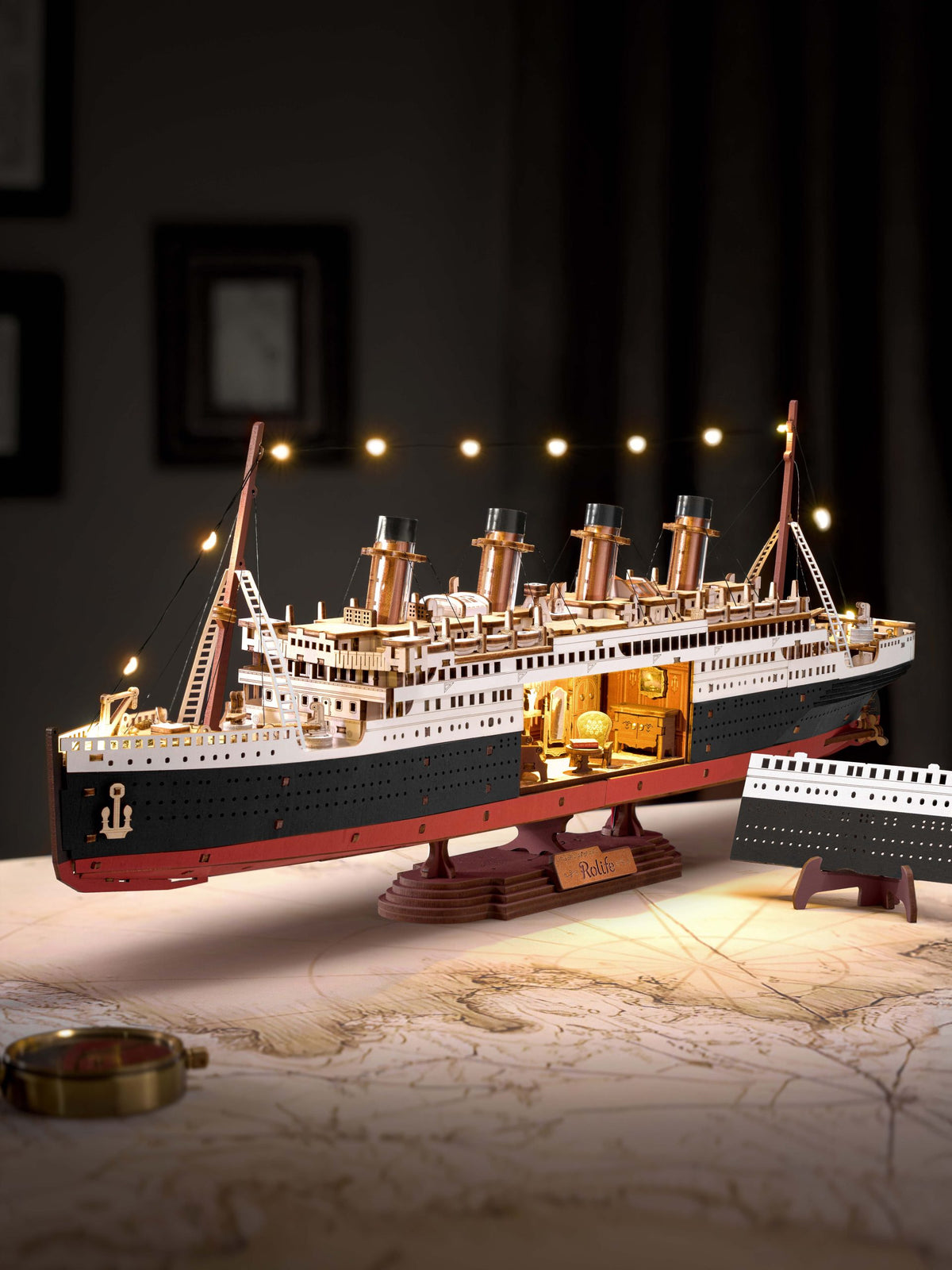 Rolife 1912·Ewiger Atlantikreisender 3D-Holzpuzzle