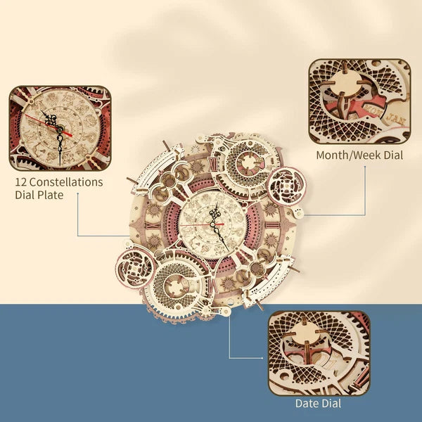 ROKR Zodiac Mechanische Wanduhr zum Selberbauen